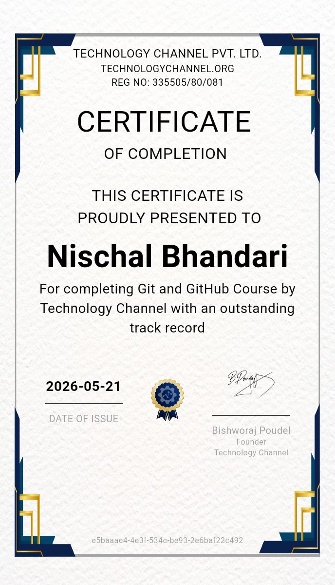 Git & GitHub Certification